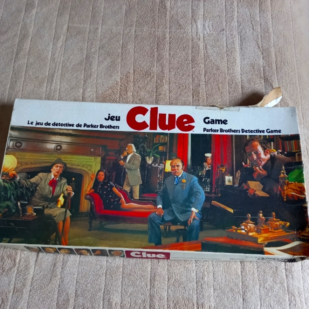 1972 Parker board game Clue